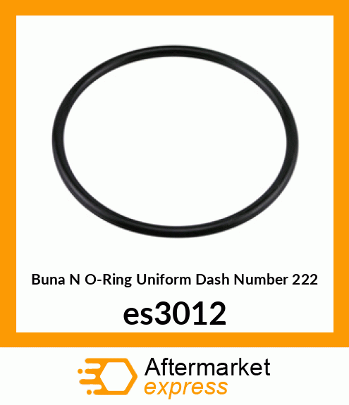 Buna N O-Ring (Uniform Dash Number 222) es3012