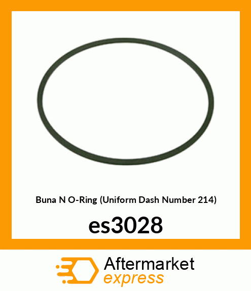 Buna N O-Ring (Uniform Dash Number 214) es3028