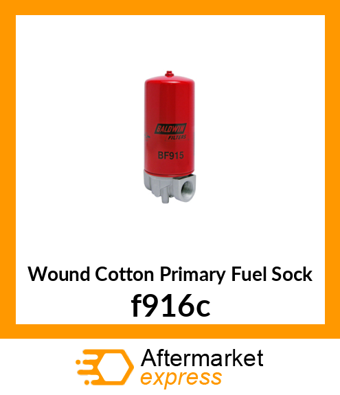 Wound Cotton Primary Fuel Sock f916c