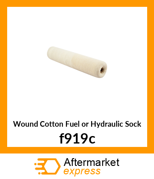 Wound Cotton Fuel or Hydraulic Sock f919c