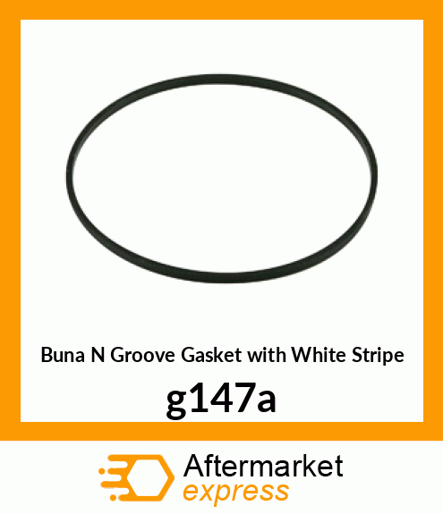 Buna N Groove Gasket (with White Stripe) G147-A