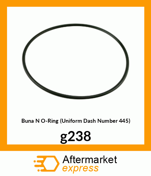 Buna N O-Ring (Uniform Dash Number 445) g238