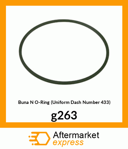 Buna N O-Ring (Uniform Dash Number 433) g263