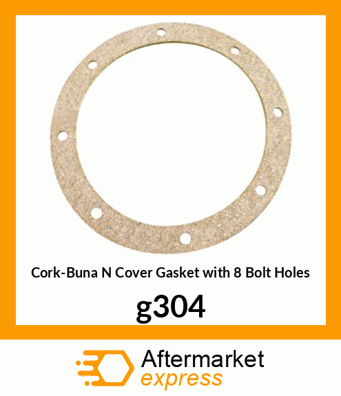 Cork-Buna N Cover Gasket with 8 Bolt Holes g304