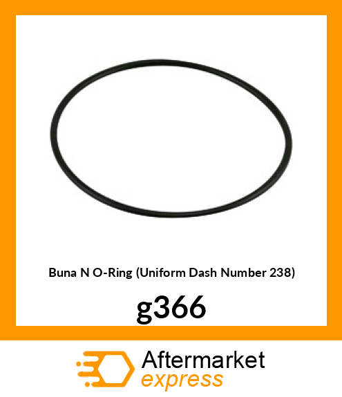 Buna N O-Ring (Uniform Dash Number 238) g366