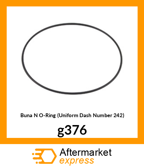 Buna N O-Ring (Uniform Dash Number 242) g376