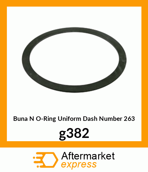 Buna N O-Ring (Uniform Dash Number 263) g382