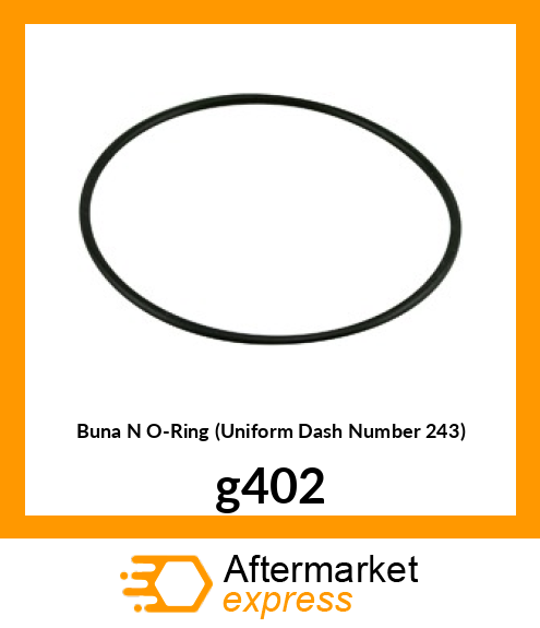 Buna N O-Ring (Uniform Dash Number 243) g402