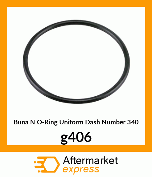 Buna N O-Ring (Uniform Dash Number 340) g406