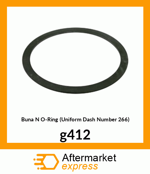 Buna N O-Ring (Uniform Dash Number 266) g412