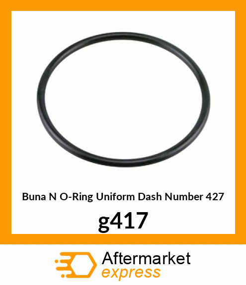 Buna N O-Ring (Uniform Dash Number 427) g417