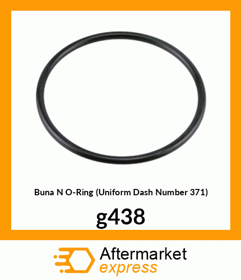 Buna N O-Ring (Uniform Dash Number 371) g438