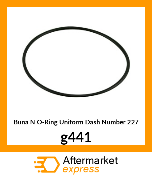 Buna N O-Ring (Uniform Dash Number 227) g441