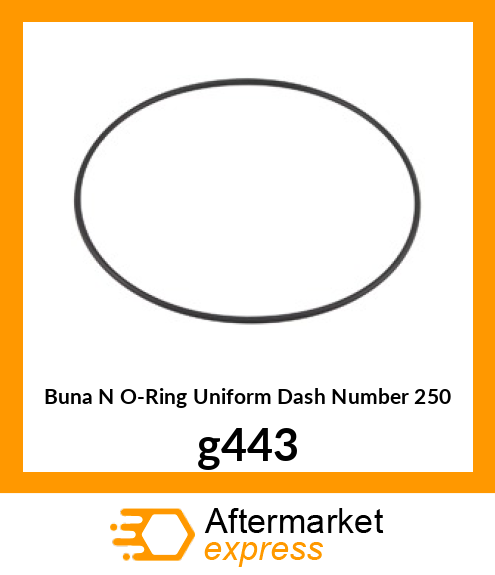 Buna N O-Ring (Uniform Dash Number 250) g443