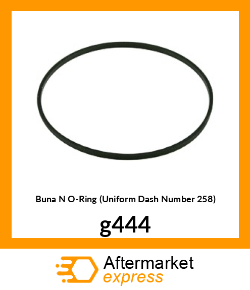 Buna N O-Ring (Uniform Dash Number 258) g444