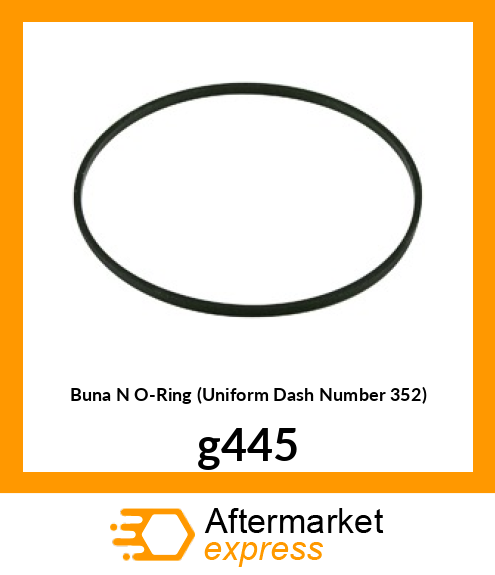 Buna N O-Ring (Uniform Dash Number 352) g445