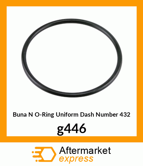 Buna N O-Ring (Uniform Dash Number 432) g446