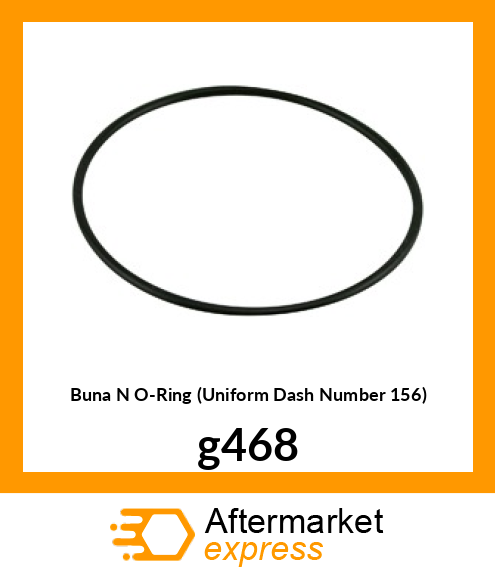 Buna N O-Ring (Uniform Dash Number 156) g468