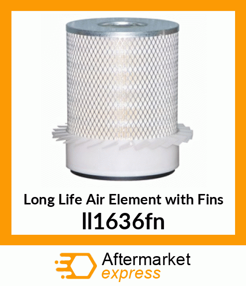 Long Life Air Element with Fins LL1636-FN