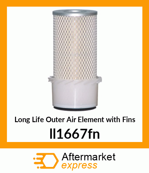 Long Life Outer Air Element with Fins ll1667fn