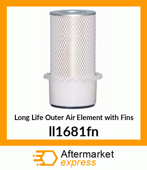 Long Life Outer Air Element with Fins ll1681fn