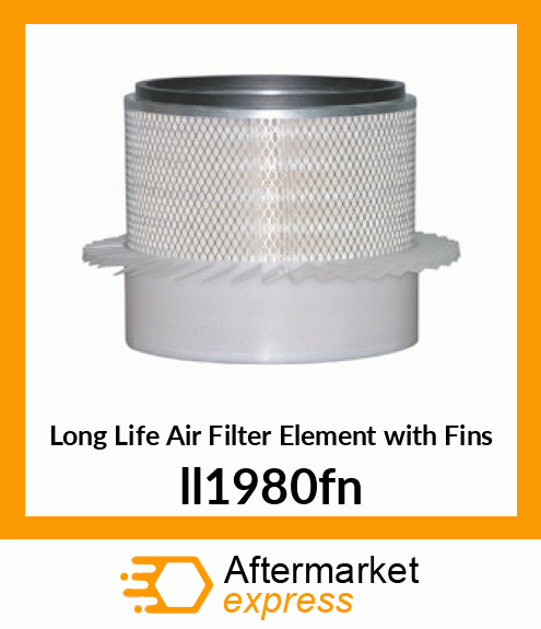 Long Life Air Filter Element with Fins ll1980fn