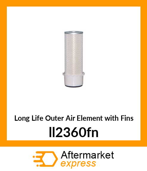 Long Life Outer Air Element with Fins LL2360-FN