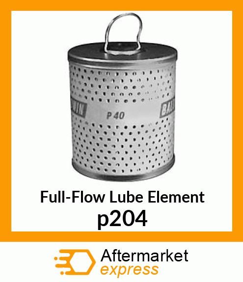 Full-Flow Lube Element p204
