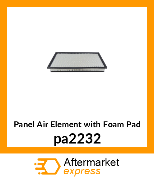 Panel Air Element with Foam Pad pa2232