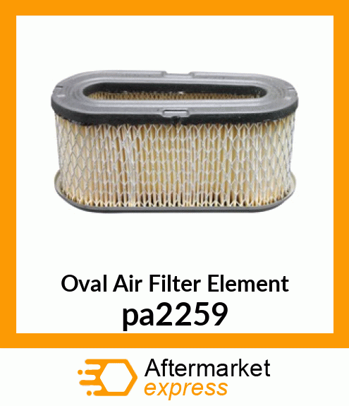 Oval Air Filter Element pa2259