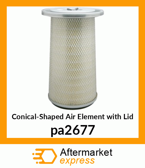 Conical-Shaped Air Element with Lid pa2677