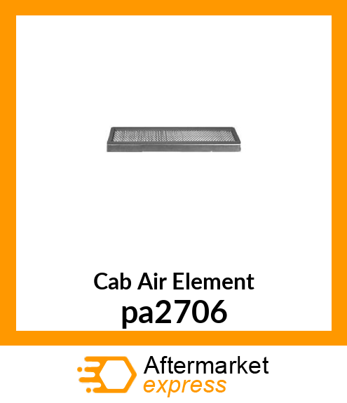 Cab Air Element pa2706