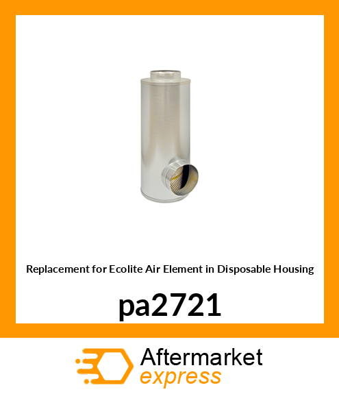 Replacement for Ecolite Air Element in Disposable Housing pa2721