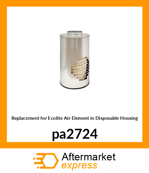 Replacement for Ecolite Air Element in Disposable Housing pa2724