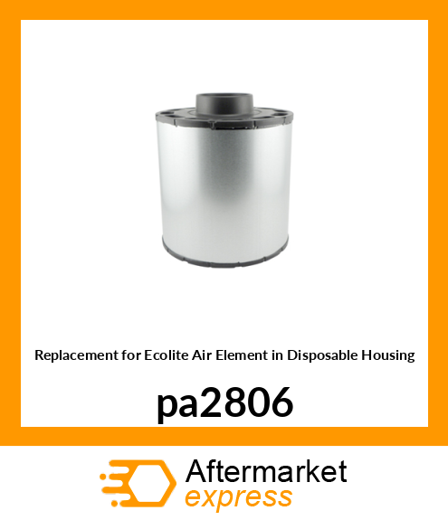 Replacement for Ecolite Air Element in Disposable Housing pa2806