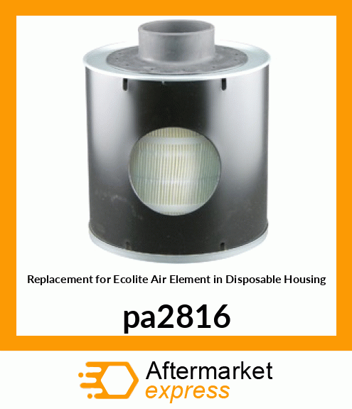 Replacement for Ecolite Air Element in Disposable Housing pa2816