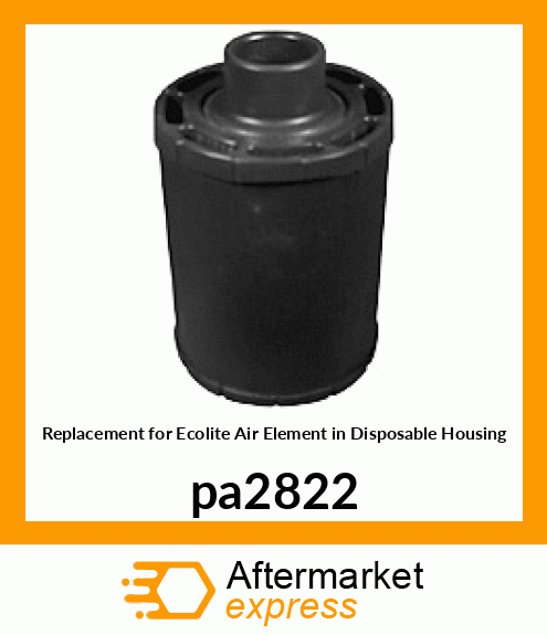 Replacement for Ecolite Air Element in Disposable Housing pa2822