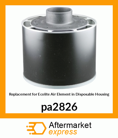Replacement for Ecolite Air Element in Disposable Housing pa2826