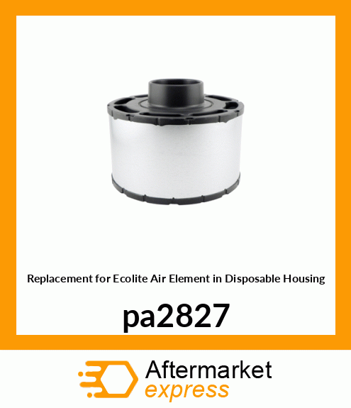 Replacement for Ecolite Air Element in Disposable Housing pa2827
