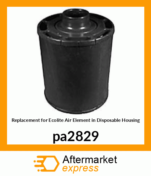 Replacement for Ecolite Air Element in Disposable Housing pa2829