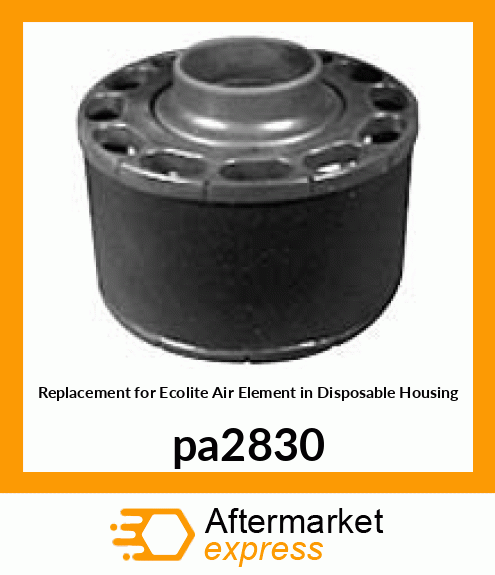 Replacement for Ecolite Air Element in Disposable Housing pa2830