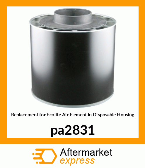 Replacement for Ecolite Air Element in Disposable Housing pa2831