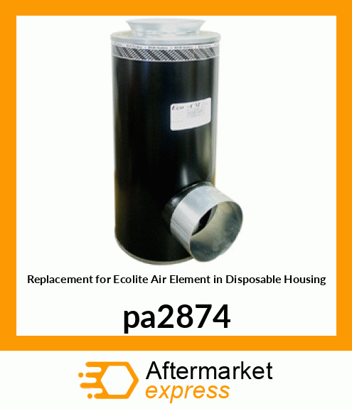 Replacement for Ecolite Air Element in Disposable Housing PA2874