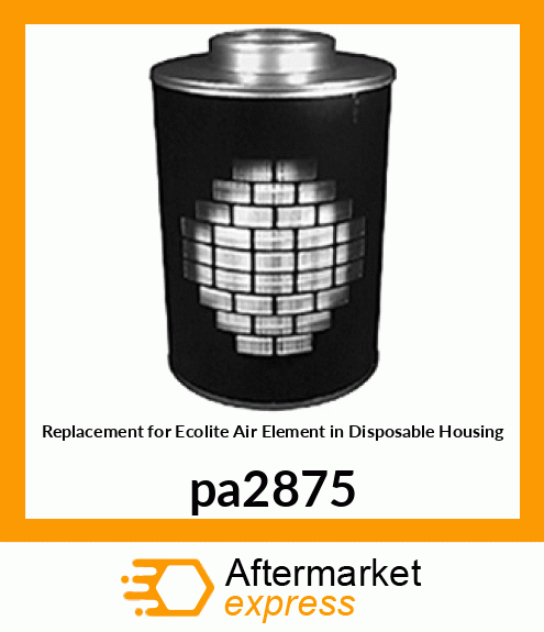 Replacement for Ecolite Air Element in Disposable Housing pa2875