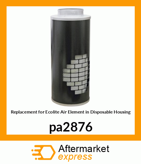 Replacement for Ecolite Air Element in Disposable Housing pa2876