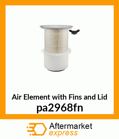Air Element with Fins and Lid pa2968fn