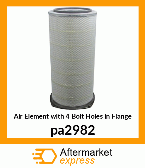 Air Element with 4 Bolt Holes in Flange pa2982