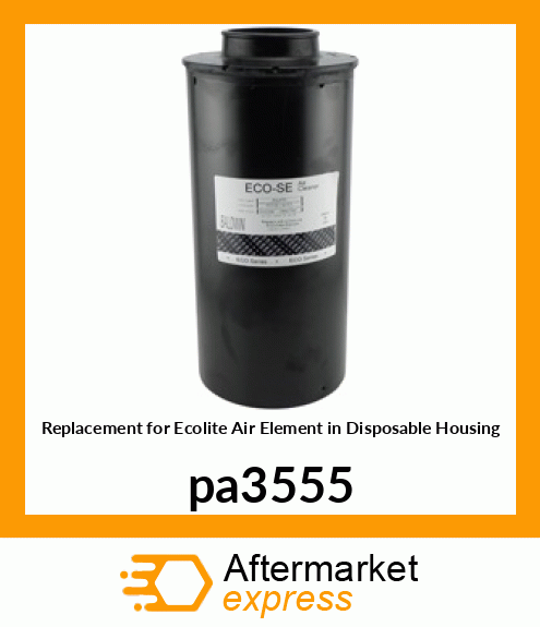 Replacement for Ecolite Air Element in Disposable Housing pa3555