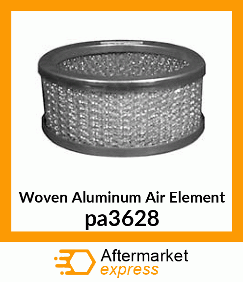 Woven Aluminum Air Element pa3628