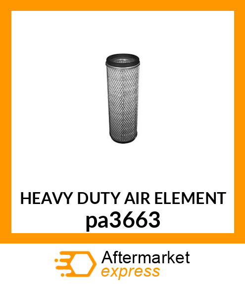 HEAVY DUTY AIR ELEMENT pa3663